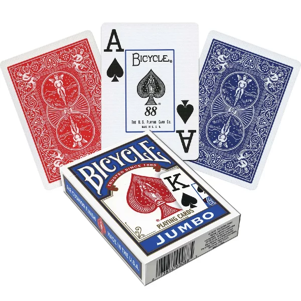 Bicycle cards Cartes de poker Jumbo - État Irréprochable – Fiabilité et Per