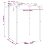 vidaXL Pergola de jardin | État Irréprochable | Garantie Meilleur Prix - Fi – Image 5