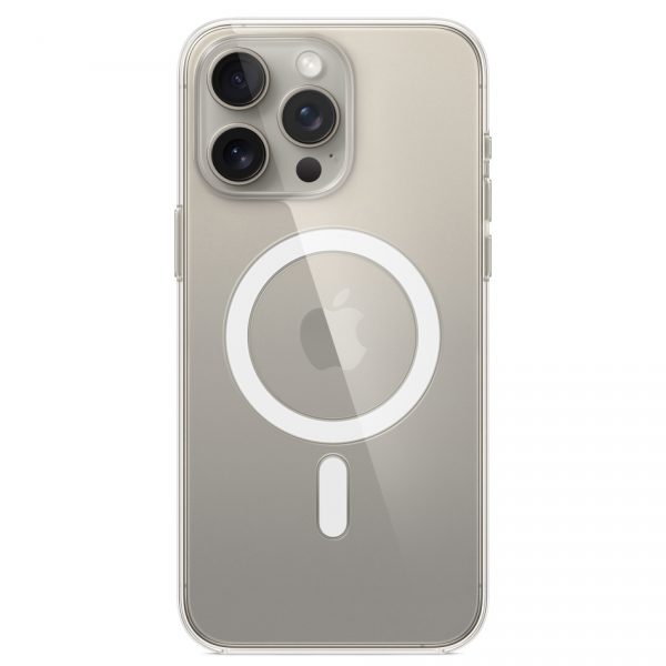 Apple Clear Case MagSafe iPhone 15 Pro Max – Transparent – Fiabilité et Per