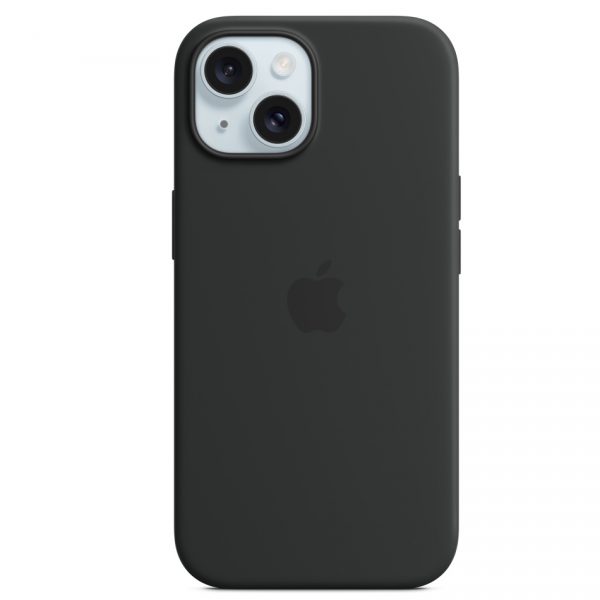 Apple Coque Silicone MagSafe iPhone 15 – Noir - État Irréprochable – Fiabil
