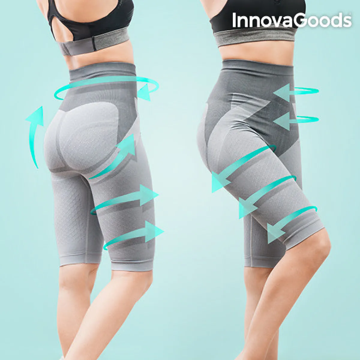 InnovaGoods Gaine Amincissante Tourmaline Shorts - État Irréprochable – Fia