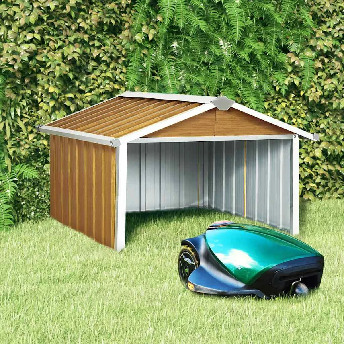 vidaXL Abri pour robot de jardin - État Irréprochable – Fiabilité et Perfor