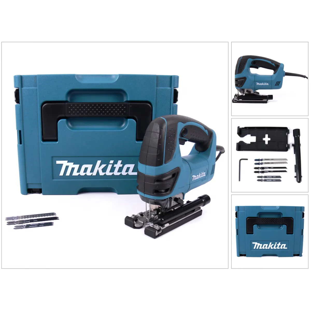 Makita 4350Fctj — Scie Sauteuse Filaire 720W Pendulaire 3+1 Semelle Alumini