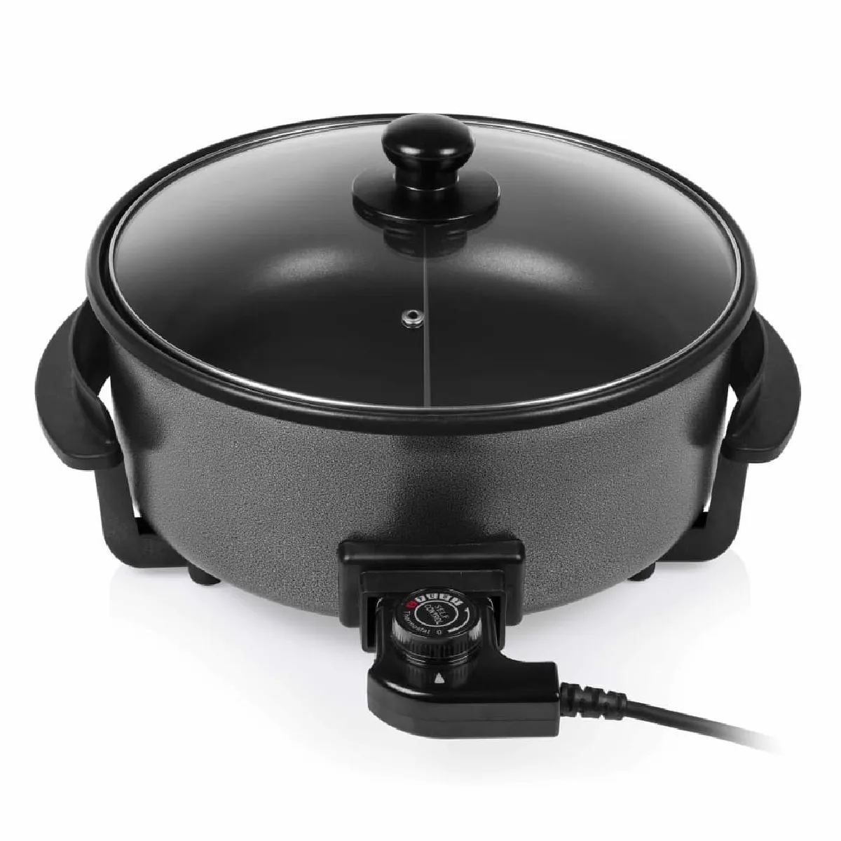 Tristar Poêle électrique multifonctionnelle XL 5L 1500W — 30 cm revêtement antiadhésif Tristar Poêle Électrique Multifonctionnelle Xl 5L 1500W — 30 Cm Revêtement
