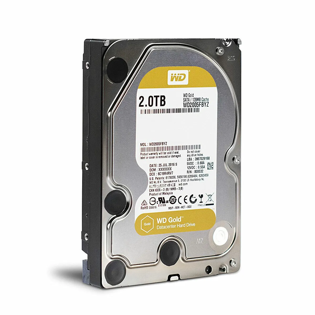 Western Digital WD Gold Disque Dur Entreprise 20 To 3,5" SATA Western Digital WD Gold Disque Dur Entreprise 20 To 3,5″ SATA – Fiabilité e