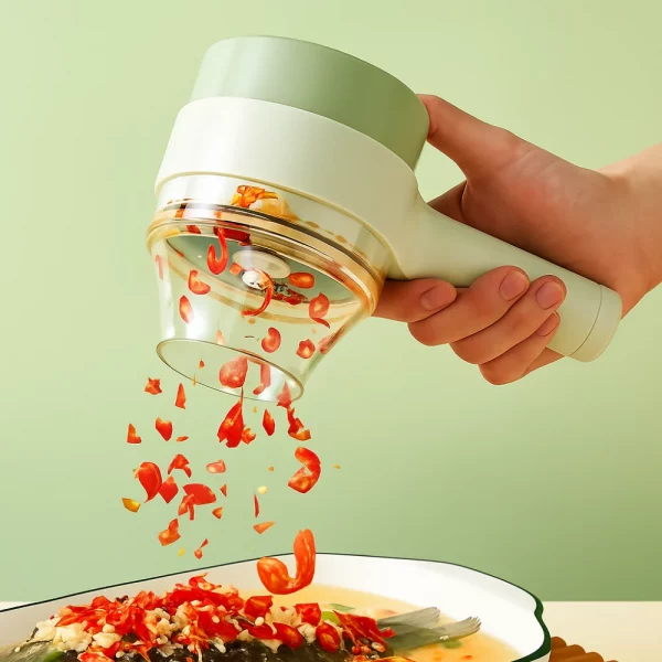 Coup'Chef Inovia - Decoupe-legumes electrique multifonction USB rechargeable - Occamarket