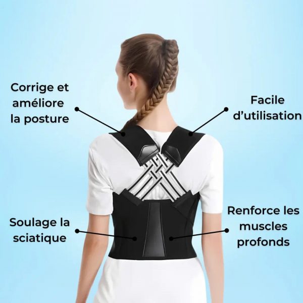 Correcteur de Posture – Soutien Ergonomique Dos & Épaules (Unisexe) - Occamarket