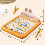 Jouet Montessori - Planche à Dessins Amusante à Perles Magnétiques - Occamarket