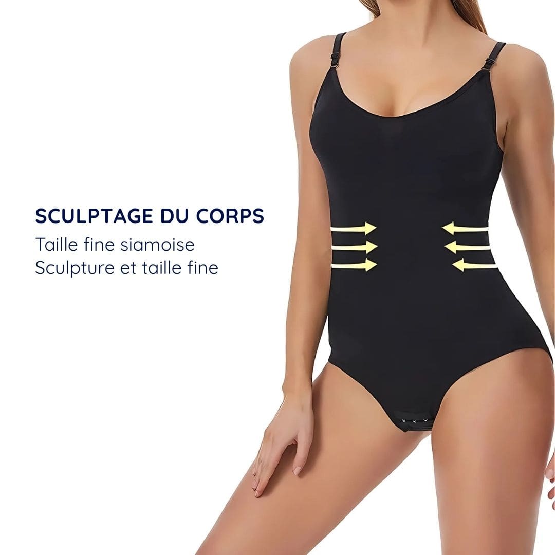 luxo7-25051-1 Bodysuit gainant et sculptant à bretelles ajustables - Occamarket