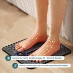 Tapis massant électrique EMS pour jambes gonflées & douloureuses - Occamarket
