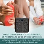 Tapis massant électrique EMS pour jambes gonflées & douloureuses - Occamarket