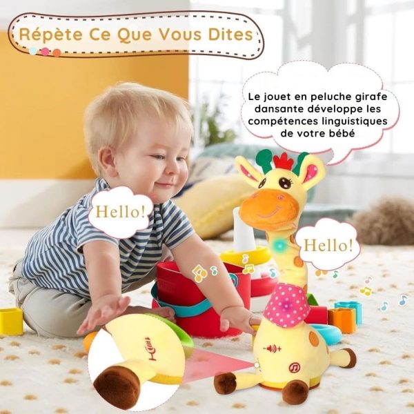 Jouet Musical Girafe – Chante, Danse et Répète Ce Que Vous Dites ! - Occamarket