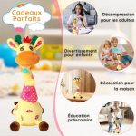 Jouet Musical Girafe – Chante, Danse et Répète Ce Que Vous Dites ! - Occamarket