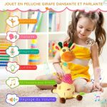 Jouet Musical Girafe – Chante, Danse et Répète Ce Que Vous Dites ! - Occamarket