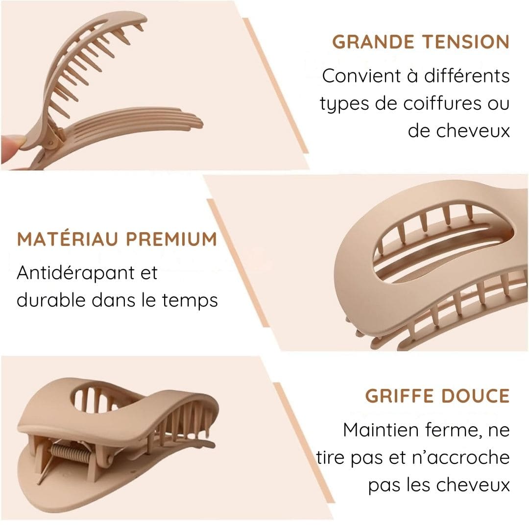 luxo7-29628-1 Barrette Élégante – Tient fermement sans glisser - Occamarket