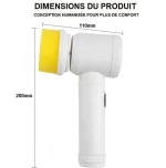 Brosse De Nettoyage Électrique Portable 5-en-1 (5 Têtes différentes) - Occamarket