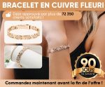 Bracelet en Cuivre anti-douleurs & porte bonheur - Occamarket