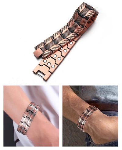 Bracelet Magnétique en Cuivre Ultra-Résistant - Occamarket