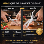 ChefEdge™ | Ciseaux de Cuisine Multifonctions - Occamarket
