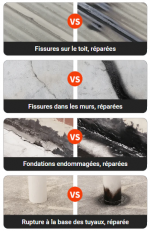 Fixéo - Spray d'étanchéité imperméable contre les fuites + Brosse - Occamarket