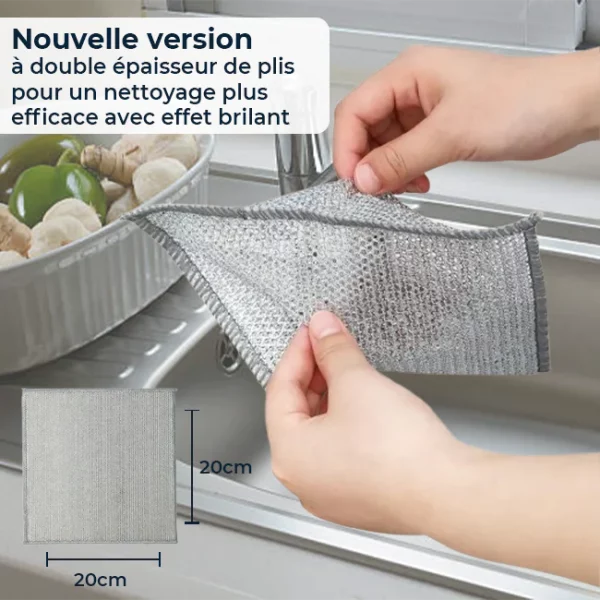 KitchenClean™ | Chiffons magiques en laine d’acier – Propreté rapide, sans rayures - Occamarket