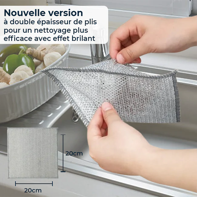luxo7-31499-1 KitchenClean™ | Chiffons magiques en laine d’acier – Propreté rapide, sans rayures - Occamarket