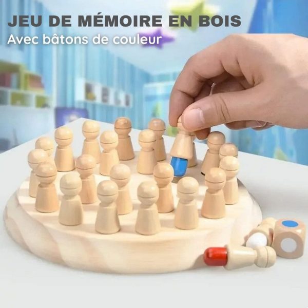 Jeu de mémoire ludique en bois - Occamarket