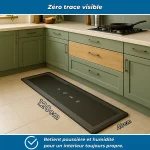 Tapis de cuisine antidérapant lavable – Sol toujours sec et propre - Occamarket