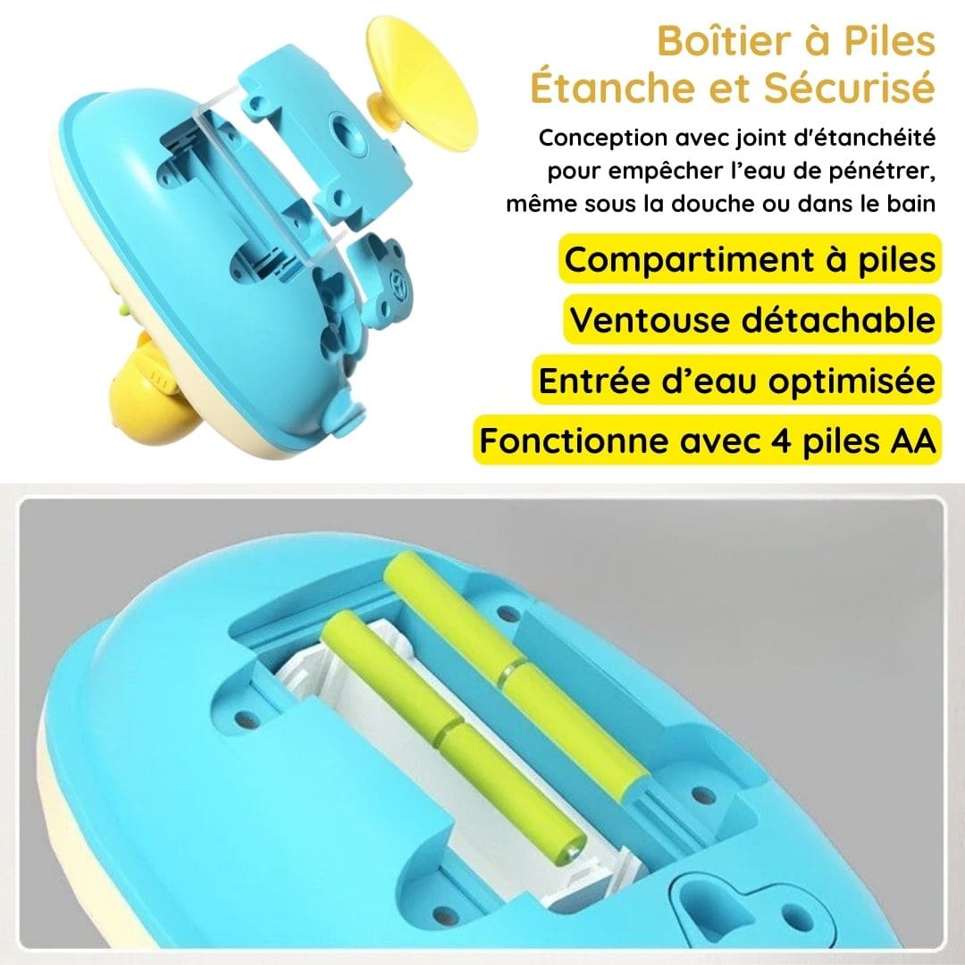 luxo7-32255-1 Jouet de bain - Douchette interactive canard - Occamarket