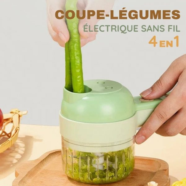 Coupe-légumes électrique sans fil 4 en 1 - Occamarket