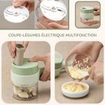 Coupe-légumes électrique sans fil 4 en 1 - Occamarket