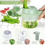 Coupe-légumes électrique sans fil 4 en 1 - Occamarket