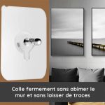 Crochets adhésifs muraux transparents sans soudure (lot de 20) - Occamarket