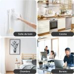 Crochets adhésifs muraux transparents sans soudure (lot de 20) - Occamarket