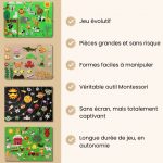Jeu à thème Montessori éducatif en feutrine - Occamarket