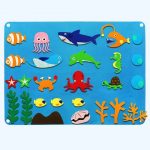 Jeu à thème Montessori éducatif en feutrine - Occamarket