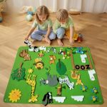 Jeu à thème Montessori éducatif en feutrine - Occamarket