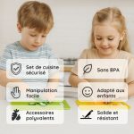 Set de cuisine sécuritaire pour les petits chefs gourmets (16 pièces) - Occamarket