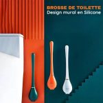Brosse de toilette murale et design en silicone - Occamarket