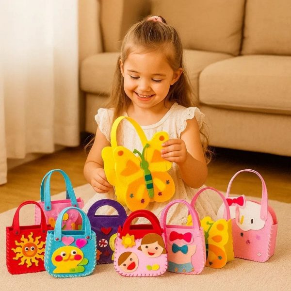 Kit de 8 Pochettes en Feutrine à Coudre Soi-Même - Occamarket
