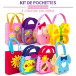 Kit de 8 Pochettes en Feutrine à Coudre Soi-Même - Occamarket