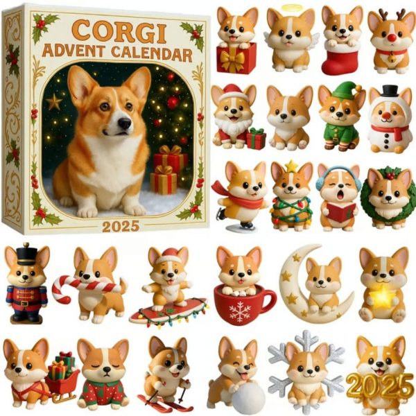 Calendrier de l'Avent 2025 Corgi 24 Surprises à l'Intérieur - Occamarket