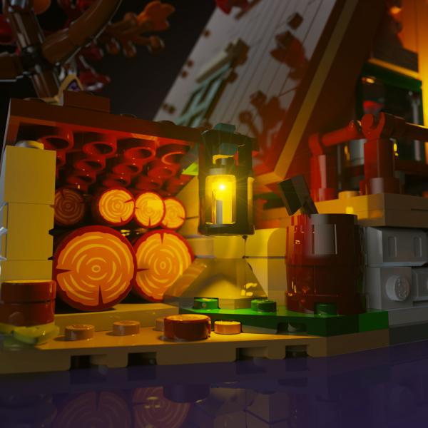 Kit d'éclairage pour la cabane LEGO® A-Frame n° 21338 - Occamarket