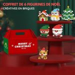 Coffret de 6 Figurines de Noël Créatives en Briques - Occamarket