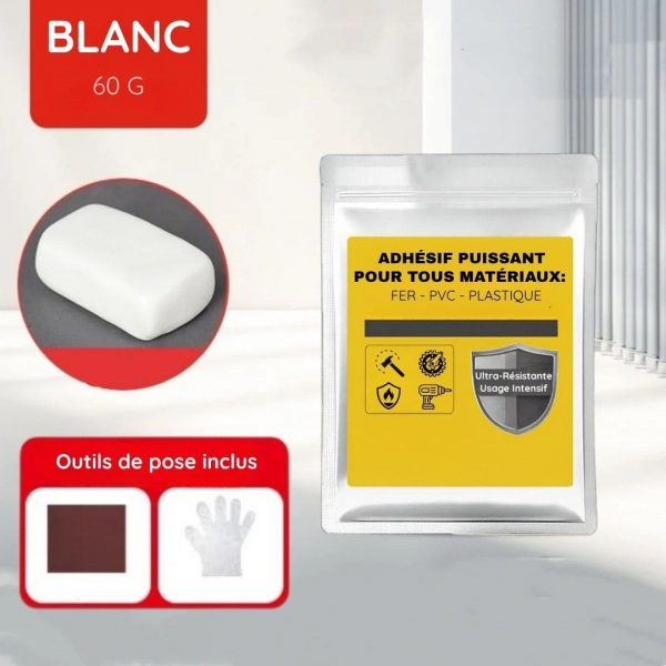Adhésif puissant pour tous matériaux : fer, PVC, plastique - Occamarket