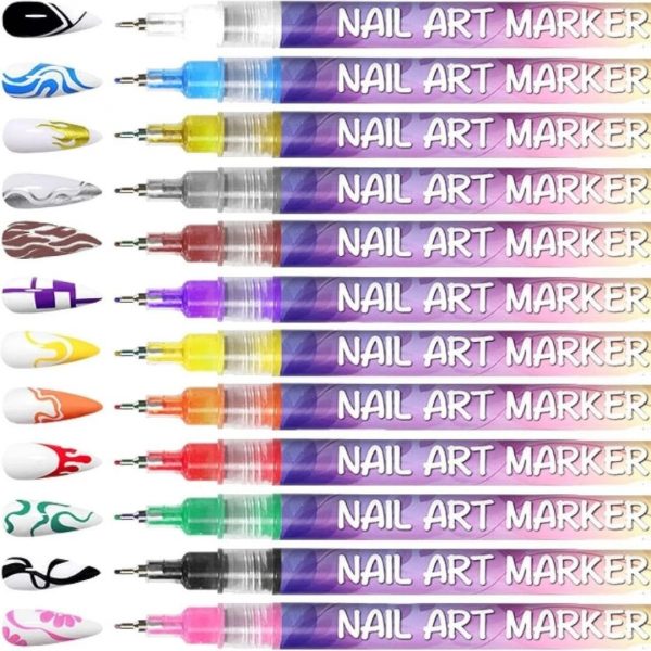 Set de 12 Stylos Nail Art - Occamarket