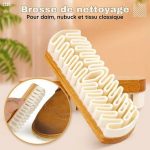 Brosse de nettoyage pour chaussures et bottes (Tissu classique, Daim et Nubuck) - Occamarket
