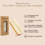 Brosse de nettoyage pour chaussures et bottes (Tissu classique, Daim et Nubuck) - Occamarket