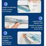 Nettoyeur de vitres télescopique 2-en-1 avec vaporisateur (145 cm) - Occamarket