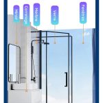 Nettoyeur de vitres télescopique 2-en-1 avec vaporisateur (145 cm) - Occamarket